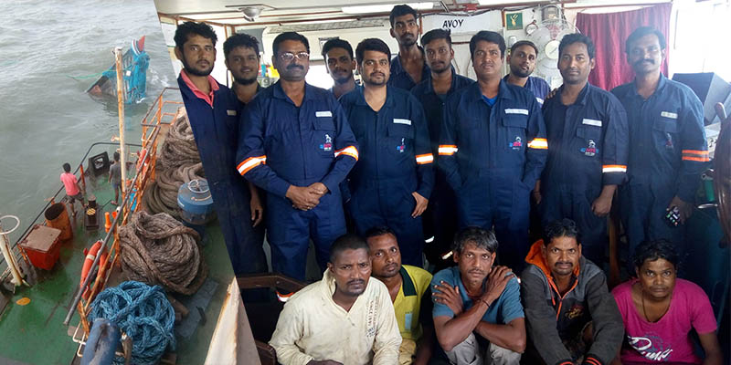 Essar Hazira vessel rescues five fishermen off Gujarat coast