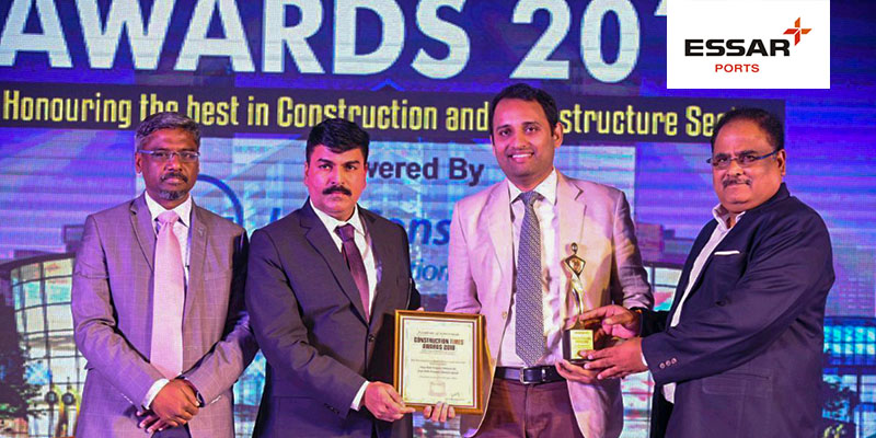 Essar Ports wins prestigious Construction Times Award