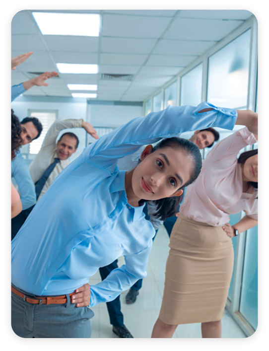 ergonomics session during world health day