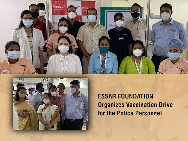 ESSAR-Foundation-Organizes-Vaccination-Drive-for-the-Police-Personnel