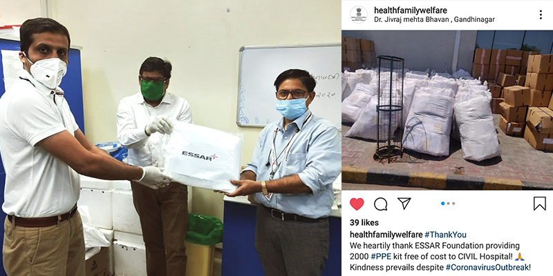 Essar-Foundation-delivers-2000-PPE-kits-to-Civil-Hospital-Ahmedabad-under-Essar-Cares-initiative