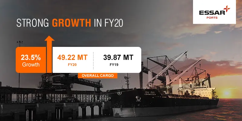 Essar-Ports-cargo-handling-grows-by-over-23-percent-in-FY19-20