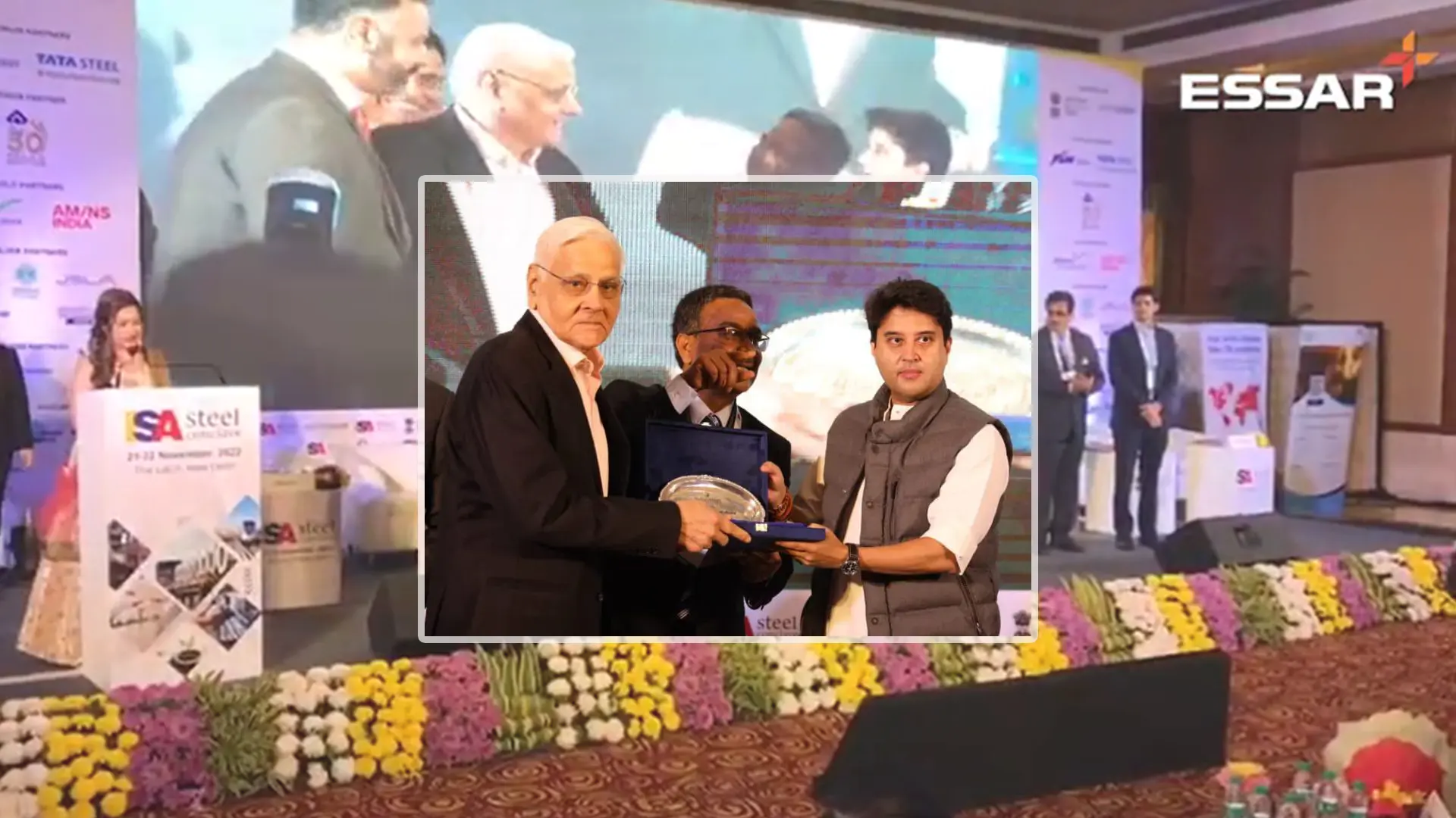 Mr J Mehra receives Lifetime Achievement Award at the ISA Steel Conclave 2022