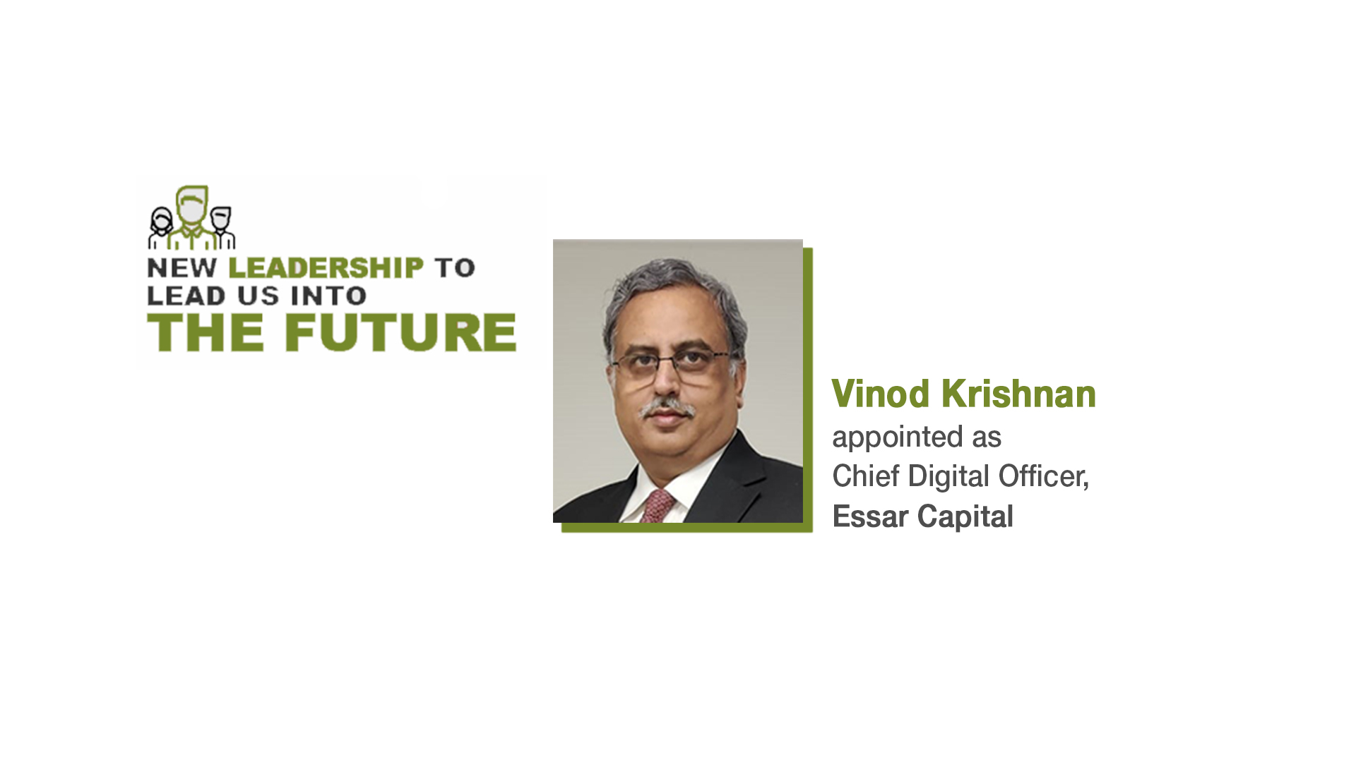 Vinod Krishnan Chief Digital Officer Essar Capital