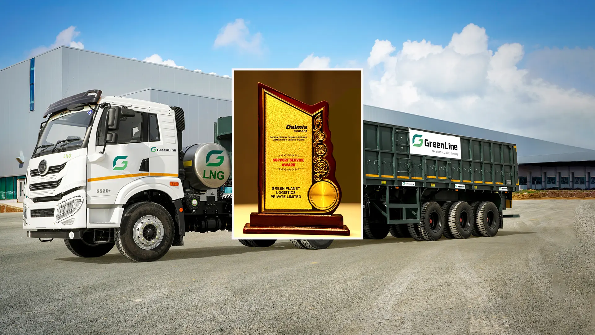 Greenline Bags “Support Service Award” from Dalmia Cement