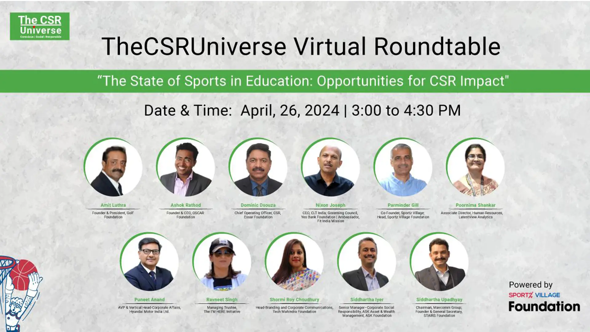 Essar Foundation advocates for Sports in Education at the CSR Universe Roundtable