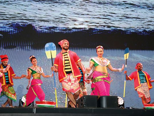 A vibrant musical celebrating the Kolis, the indigenous inhabitants of Bombay, and their profound connection with the sea at the Green Zone of COP28 at Expo City Dubai in December 2023